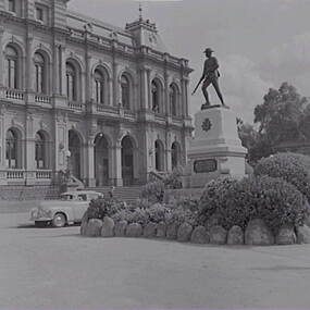 Negative - Soldiers Statue - Post Office, Allan Doney, 1950 -1970
