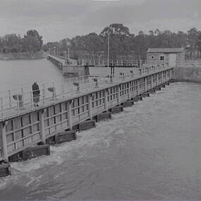 Negative - Nagambie Weir - Mrs Doney, Allan Doney, 1950 -1970