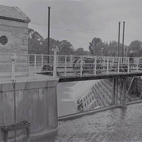 Negative - Nagambie Weir, Allan Doney, 1950 -1970