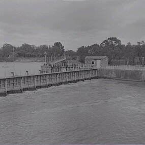 Negative - Nagambie Weir, Allan Doney, 1950 -1970