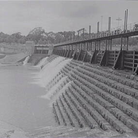 Negative - Nagambie Weir, Allan Doney, 1950 -1970