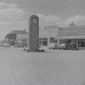 Negative - Tatura - Street - Clock - Criterion Hotel - Ellis Grocer, Allan Doney, 1950 -1970