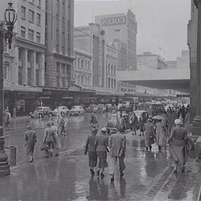 Negative - Melbourne - Street - Coles - Dunkling's - Causeway, Allan Doney, 1950 -1970