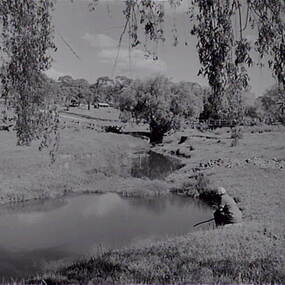 Negative - Yandoit - River - Bridge - Mrs Doney, Allan Doney, 1950 -1970