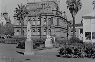 Negative - Bendigo Church - Sand Hills - Poppet Head, Allan Doney, 1950 -1970