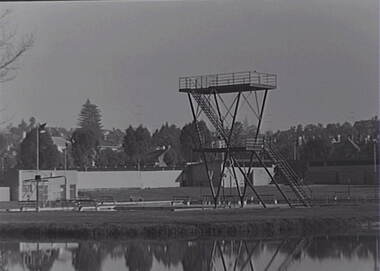 Negative - Bendigo Baths - Diving Platform, Allan Doney, 1950 -1970
