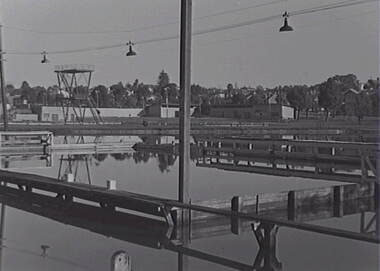Negative - Bendigo Baths - Diving Platform, Allan Doney, 1950 -1970