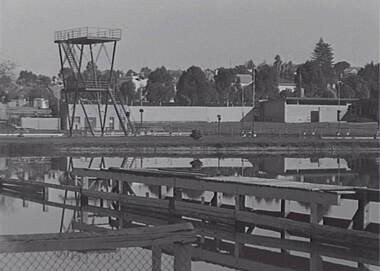 Negative - Bendigo Baths - Diving Platform, Allan Doney, 1950 -1970