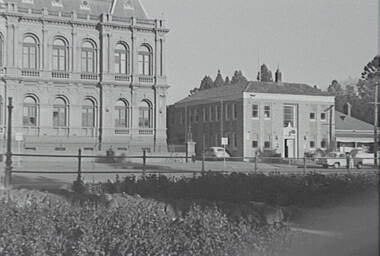 Negative - Conservatory Gardens Bendigo - Law Courts Bendigo - Police Station - Residence, Allan Doney, 1950 -1970