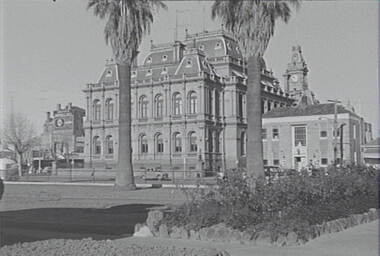 Negative - Conservatory Gardens Bendigo - Law Courts Bendigo - Police Station - Residence, Allan Doney, 1950 -1970