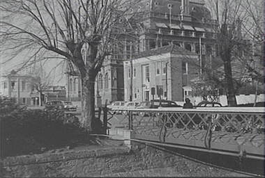 Negative - Bendigo Creek Bridge - Law Courts Bendigo - Police Station - Residence, Allan Doney, 1950 -1970