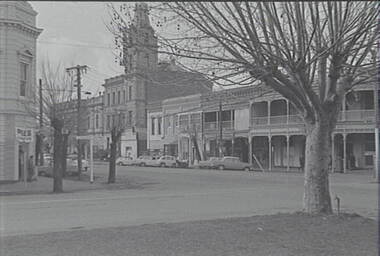 Negative - McCrae Street Bendigo - School of Mines - Businesses - Hotel, Allan Doney, 1950 -1970