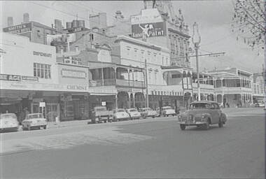 Negative - Pall Mall Bendigo - Newsagents - Shamrock Hotel Bendigo - ANZ, Allan Doney, 1950 -1970