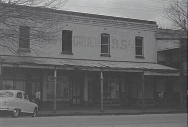 Negative - High Street Bendigo - Businesses - Upholsters, Allan Doney, 1950 -1970
