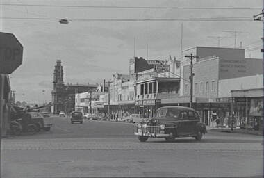 Negative - Hargreaves Street Bendigo - Baker and Woods - Commonwealth Bank, Allan Doney, 1950 -1970