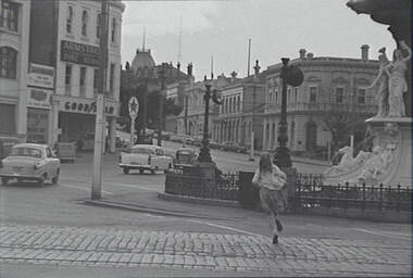 Negative - Alexandra Fountain Bendigo - View Street Bendigo, Allan Doney, 1950 -1970