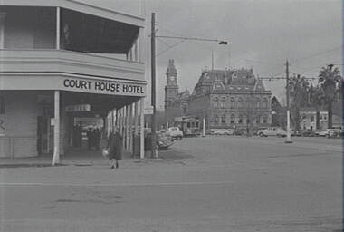 Negative - Court House Hotel - Law Courts Bendigo - Post Office, Allan Doney, 1950 -1970