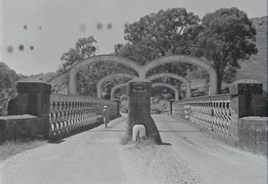 Negative - Bridge - Shire of Metrical/McIvor - Mrs Doney, Allan Doney, 1950 -1970