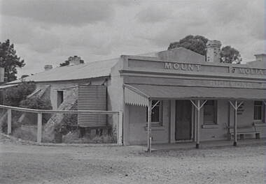 Negative - Town - Street - Businesses - Mount Moliagul Hotel, Allan Doney, 1950 -1970