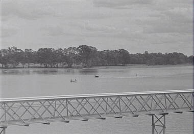 Negative - Reservoir - Foot Bridge - Boat, Allan Doney, 1950 -1970