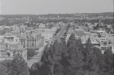 Negative - Urban Scene - Post Office - Shamrock Hotel Bendigo, Allan Doney, 1950 -1970