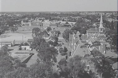 Negative - Urban Scene - Camp Hill School Bendigo - Goal, Allan Doney, 1950 -1970