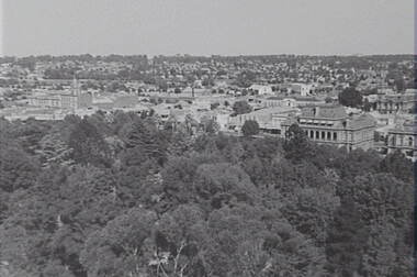 Negative - Urban Scene - Shamrock Hotel Bendigo - School of Mines Bendigo, Allan Doney, 1950 -1970