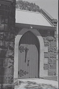 Negative - Bendigo Church - Door, Allan Doney, 1950 -1970