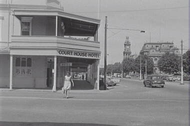 Negative - Pall Mall - Court House Hotel - Law Courts Bendigo - Post Office, Allan Doney, 1950 -1970