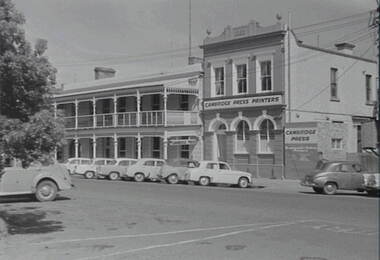Negative - Hargreaves Street Bendigo - Cambridge Press - Metropolitan Hotel, Allan Doney, 1950 -1970