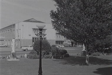 Negative - Town Hall Gardens - Statues - Children’s Library - Civic Buildings, Allan Doney, 1950 -1970