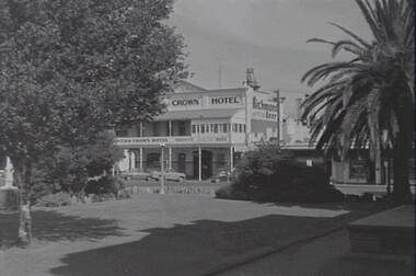 Negative - Town Hall Gardens - Statues - Becks Crown Hotel, Allan Doney, 1950 -1970
