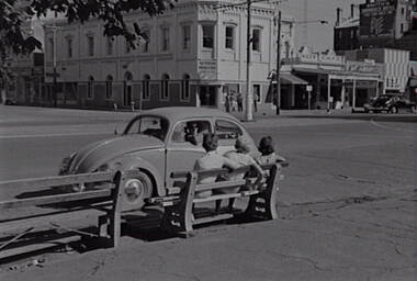 Negative - Pall Mall Bendigo - Victorian Producers - VW Car, Allan Doney, 1950 -1970