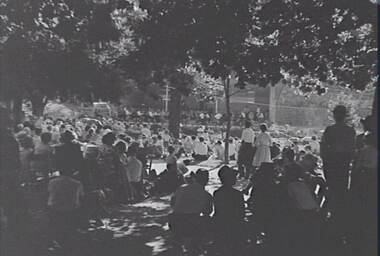 Negative - Rosalind Park Bendigo - Sound Shell - Music for the People Bendigo, Allan Doney, 1950 -1970