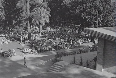 Negative - Rosalind Park Bendigo - Sound Shell - Music for the People Bendigo, Allan Doney, 1950 -1970