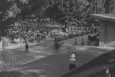 Negative - Rosalind Park Bendigo - Sound Shell - Music for the People Bendigo, Allan Doney, 1950 -1970