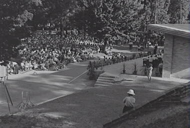 Negative - Rosalind Park Bendigo - Sound Shell - Music for the People Bendigo, Allan Doney, 1950 -1970