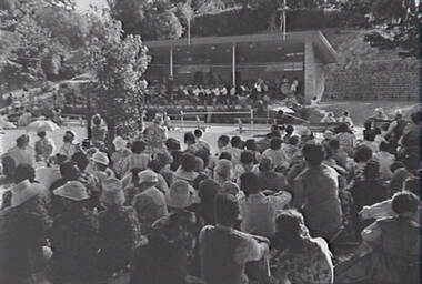 Negative - Rosalind Park Bendigo - Sound Shell - Music for the People Bendigo, Allan Doney, 1950 -1970