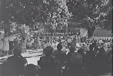 Negative - Rosalind Park Bendigo - Sound Shell - Music for the People Bendigo, Allan Doney, 1950 -1970