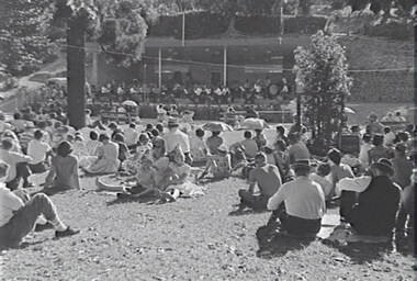 Negative - Rosalind Park Bendigo - Sound Shell - Music for the People Bendigo, Allan Doney, 1950 -1970