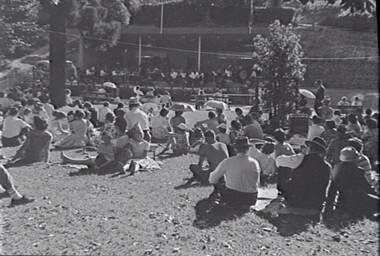 Negative - Rosalind Park Bendigo - Sound Shell - Music for the People Bendigo, Allan Doney, 1950 -1970