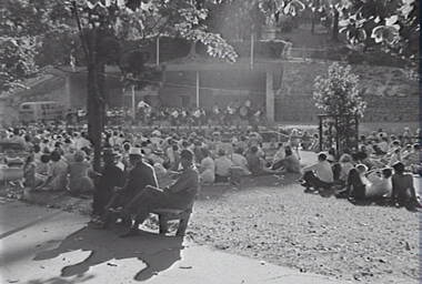Negative - Rosalind Park Bendigo - Sound Shell - Music for the People Bendigo, Allan Doney, 1950 -1970