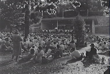 Negative - Rosalind Park Bendigo - Sound Shell - Music for the People Bendigo, Allan Doney, 1950 -1970
