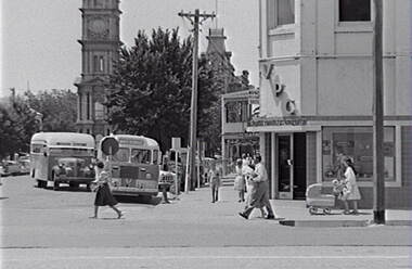 Negative - Bull Street Bendigo - Victorian Producers - Town Hall, Allan Doney, 1950 -1970