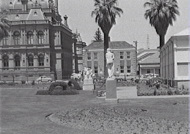 Negative - Conservatory Gardens Bendigo - Law Courts Bendigo - Police Station, Allan Doney, 1950 -1970