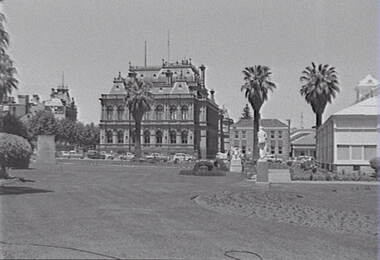 Negative - Conservatory Gardens Bendigo - Law Courts Bendigo - Police Station, Allan Doney, 1950 -1970