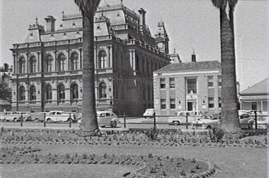 Negative - Conservatory Gardens Bendigo - Police Station - Law Courts Bendigo, Allan Doney, 1950 -1970