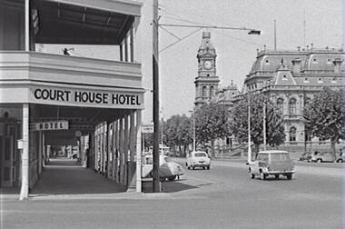 Negative - Pall Mall Bendigo - Court House Hotel - Law Courts Bendigo - Post Office, Allan Doney, 1950 -1970