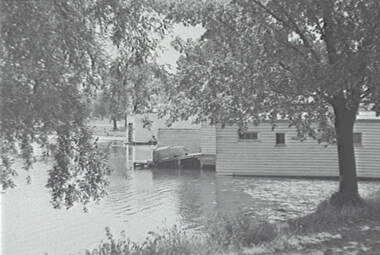 Negative - Lake Rowena Bendigo - Boat Shed, Allan Doney, 1950 -1970