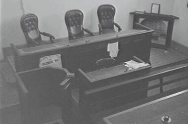Negative - Maldon - Church - Interior - Court Room ?, Allan Doney, 1950 -1970